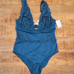 Auden Teal Lace Bodysuit
